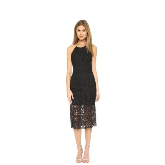 lulus blue halter dress LuLus Blue Crochet Maxi Halter Dress with Thigh High Slit. Size S –  eBargainsAndDeals Vintage Store main image 0